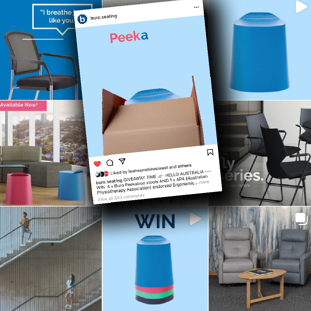 buro seating peekaboo campaign reset marketing